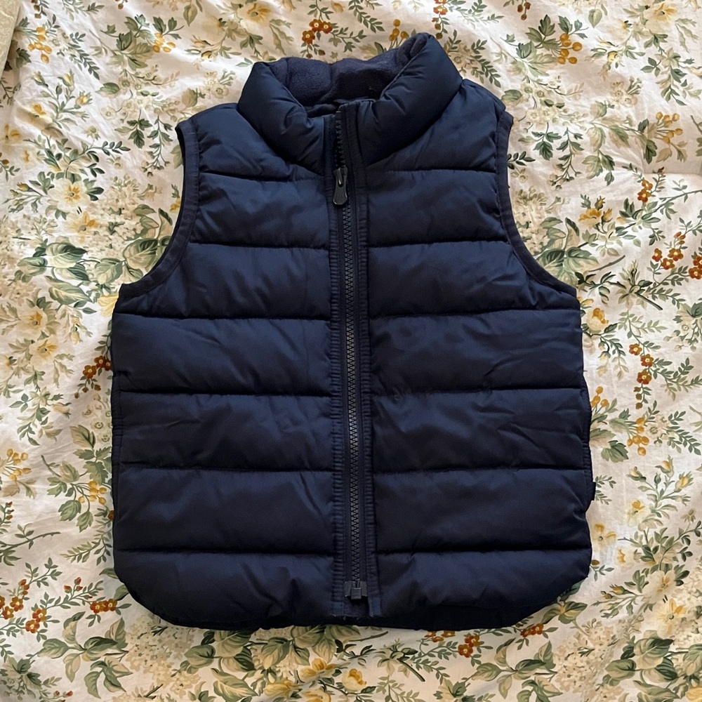 GAP Baby Dark Blue Puffer Vest